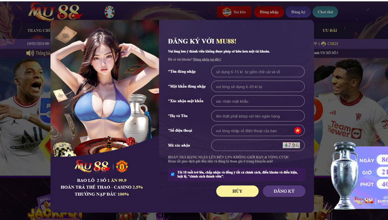 Hướng dẫn đăng ký Mu88