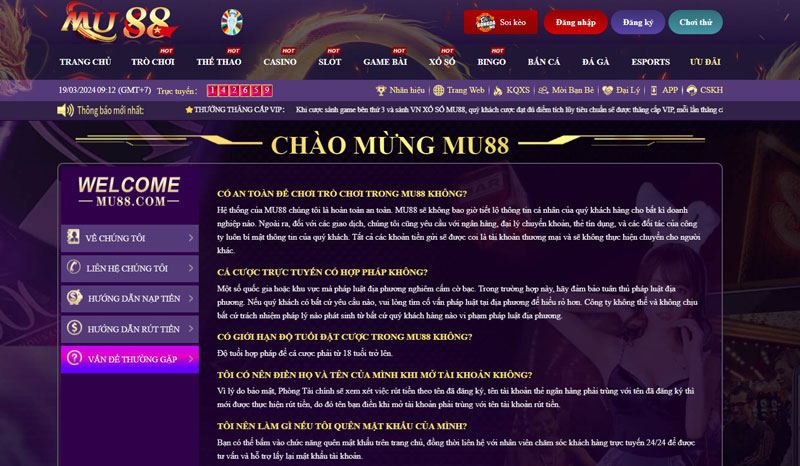 Lưu ý khi tải app Mu88